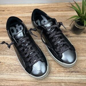 P448 John Metallic Leather Sneaker sz 10